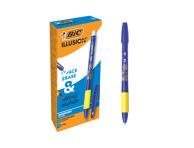 Nutrinamas gelinis rašiklis BIC ILLUSION, mėlynos sp.