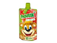 Obuolių, bananų, braškių ir morkų tyrelė KUBUŠ, 100 g