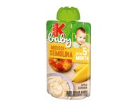 Obuolių ir bananų tyrelė KUBUŠ BABY su ryžių koše (5+ mėn.), 100 g