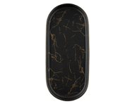 Ovali lėkštė AURORA Luxury Black, 27 x 12 cm