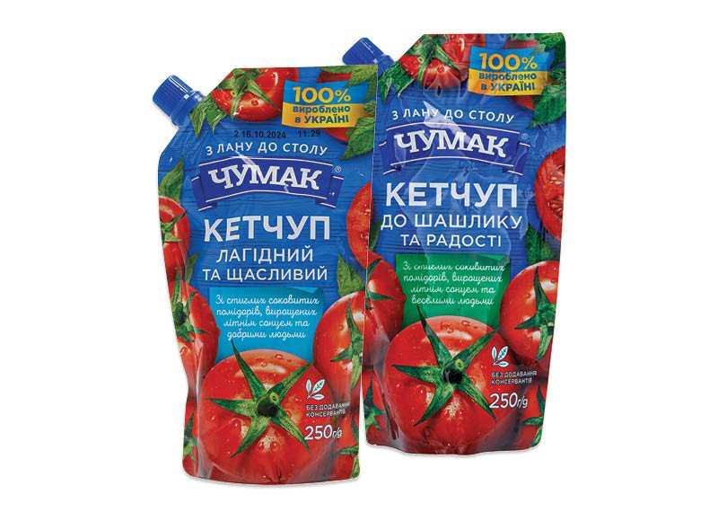 Padažams, kečupui CHUMAK, 250 g