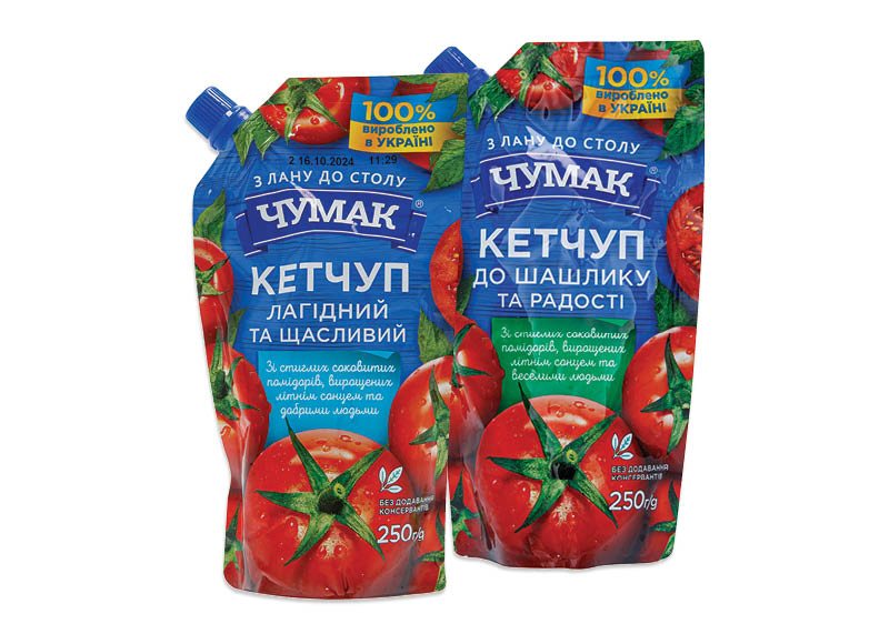 Padažams, kečupui CHUMAK, 70 g
