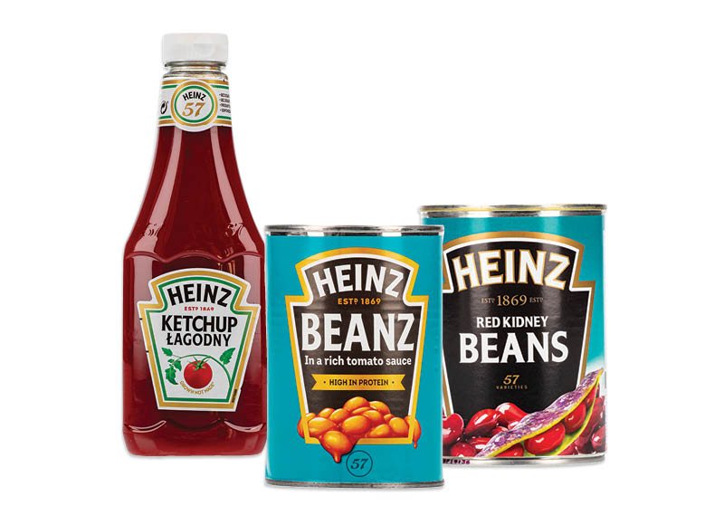Padažams, kečupui, konservuotoms daržovėms HEINZ