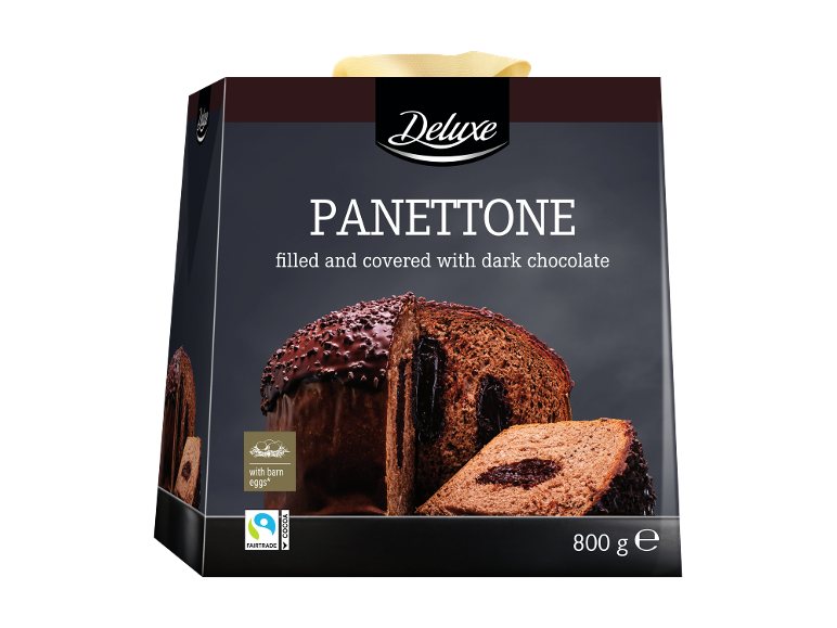Panettone pyragas su juoduoju šokoladu, 800 g