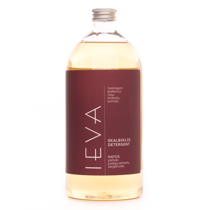 Parfumuotas skystas skalbiklis IEVA, juodųjų serbentų natos, 1 l