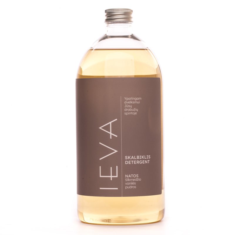 Parfumuotas skystas skalbiklis IEVA, vanilės pudros natos, 1 l