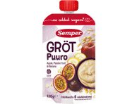 Paruošta vartoti košė SEMPER su pasiflorais, nuo 6 mėn., 120 g