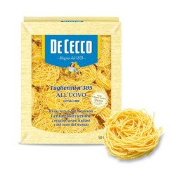 Pasta Taglierini Matas-105 su kiaušiniu DECECCO, 250 g