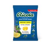 Pastilės RICOLA MENTHOL LEMON, citrinų skonio, 68 g