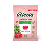 Pastilės RICOLA RASPBERRY MELISSA, aviečių ir melisų skonio, 68 g