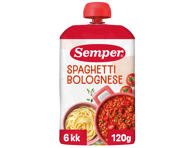 Patiekalas Spagetti bolognese nuo SEMPER RTE 6mėn., 120 g