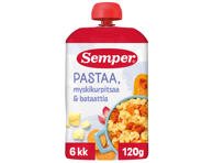 Patiekalas su makaronais, saldžiomis bulvėmis ir moliūgu SEMPER RTE nuo 6 mėn., 120 g