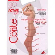 Pėdkelnės Conte Active Soft40 Nat 4 40d
