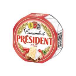 Pelėsinis sūris PRESIDENT Camembert, 32 %, chili, 120 g
