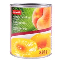 Persikų puselės sirupe RIMI, / 470 g, 820 g