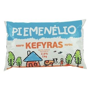 PIEMENĖLIO kefyras, 2,5% rieb., maišelis, 1 kg