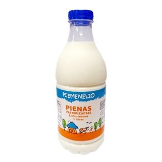PIEMENĖLIO pienas, 2,5% rieb., butelis, 1 l
