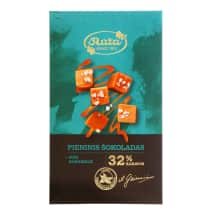 Pien. šokoladas RŪTA su sūr.karamele, 90 g