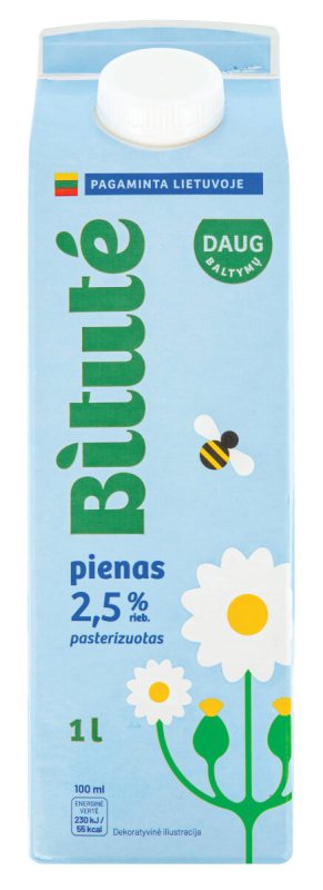 Pienas IKI, 2,5% rieb., 1 l