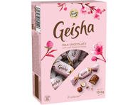 Pieninio šokolado saldainiai GEISHA su lazdynų riešutų įdaru, 150 g