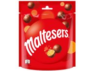 Pieninio šokolado saldainiai MALTESERS su traškiu įdaru, 135 g