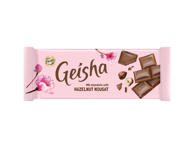 Pieninis šokoladas GEISHA su lazdynų riešutų įdaru, 100 g