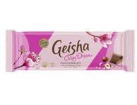 Pieninis šokoladas GEISHA su traškiais dribsniais, 100 g