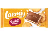 Pieninis šokoladas LACMI su pieniniu įdaru ir sausainiais, 100 g