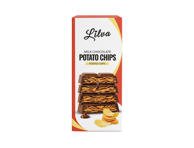 Pieninis šokoladas LILVA su bulvių traškučiais, 90 g