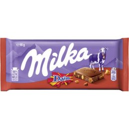 Pieninis šokoladas MILKA DAIM, 90 g
