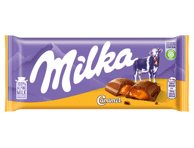 Pieninis šokoladas MILKA su karamelės įdaru, 100 g