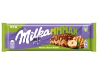 Pieninis šokoladas MILKA su lazdynų riešutais ir vafliais, 270 g