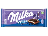 Pieninis šokoladas MILKA su sausainiais OREO, 92 g