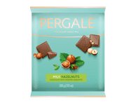 Pieninis šokoladas PERGALĖ su neskaldytais lazdynų riešutais, 200 g