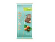 Pieninis šokoladas PERGALĖ su neskaldytais lazdynų riešutais, 85 g
