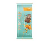 Pieninis šokoladas PERGALĖ su traškia karamele ir druska, 85 g