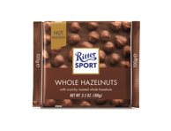 Pieninis šokoladas RITTER SPORT su lazdynų riešutais, 100 g