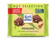 Pieninis šokoladas RITTER SPORT su skrudintomis pistacijomis, 100 g