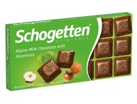Pieninis šokoladas SCHOGETTEN su lazdynų riešutais, 100 g