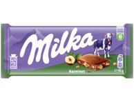 Pieninis šokoladas su smulkintais lazdynų riešutais MILKA, 90 g