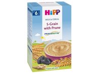Pieniška penkių grūdų košė HIPP su džiovintomis slyvomis (nuo 6 mėn.)
