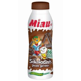 Pieno gėrimas MIAU, šokoladinis, pl. but., 2,6% rieb., 450 ml