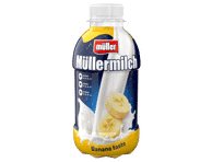 Pieno gėrimas MULLERMILCH, bananų skonio, 1,4 % rieb., 400 g
