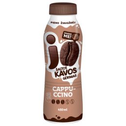 Pieno ir kavos gėrimas JO, CAPPUCCINO, steril., 450 ml