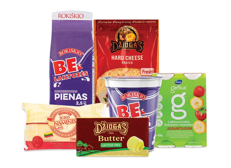 Pieno produktams be laktozės