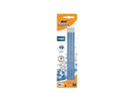 Pieštukas EVOL TRI BLUE ERASER, 3 vnt