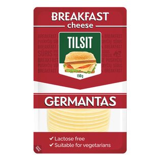 Pjaustytas sūris GERMANTAS TILSIT, 45% rieb. s. m., 150 g