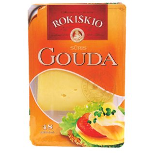 Pjaustytas sūris ROKIŠKIO GOUDA, 150 g
