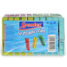 Plast. skalb. segtukai SPONTEX, AW25, 50 vnt