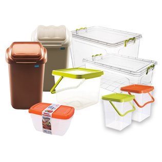 Plastik. dubenims, šiukšliadėžėms, daiktadėžėms ir maisto dėžutėms PLAFOR (įv. rūšių)